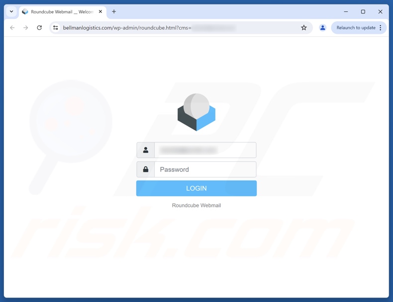Held Messages — Action Recommended Betrugs E-Mail bewarb Phishing Website