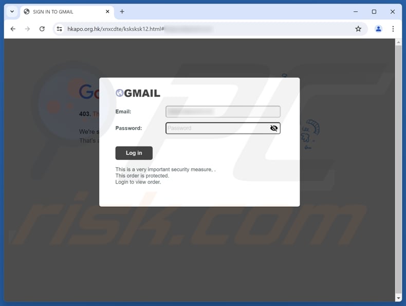 FedEx - Pending Package Delivery E-Mail Betrug gefälschte Website