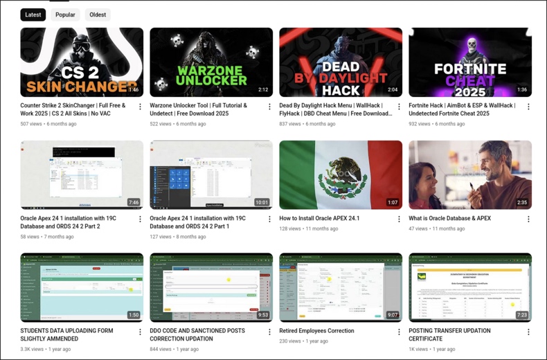 GachiLoader Malware, die YouTube Videos bewirbt