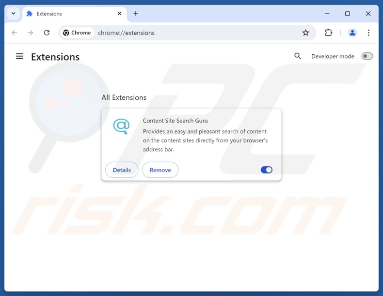 Entfernung von search.searchsafe.tech-bezogenen Google Chrome-Erweiterungen