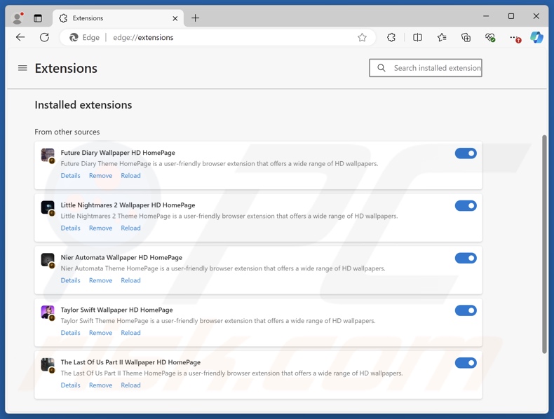 ShadyPanda auf Edge installiert