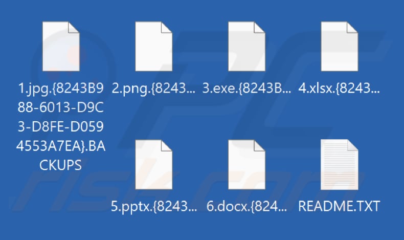 Mit Backups Ransomware verschlüsselte Dateien (Erweiterung .BACKUPS)