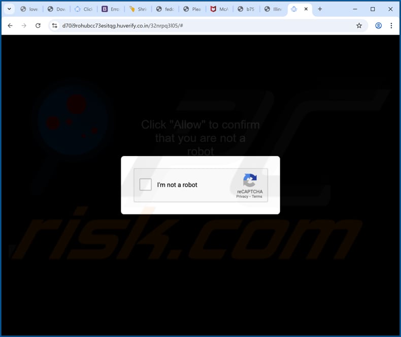 huverify.co[.]in Werbung