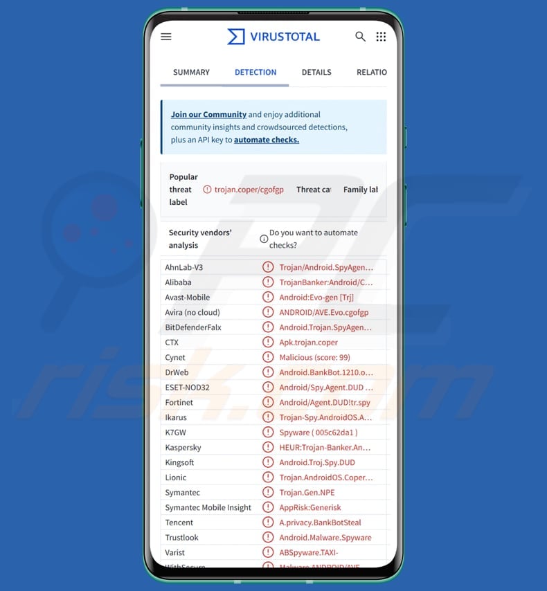 Massiv android malware