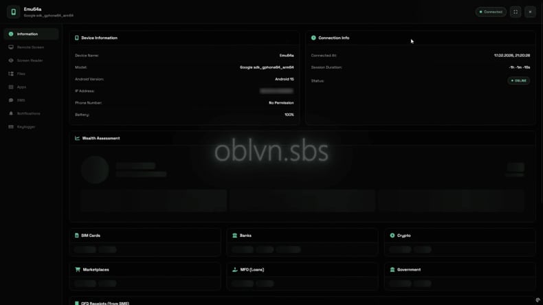 Oblivion RAT Quelle des Panels (iverify.io)