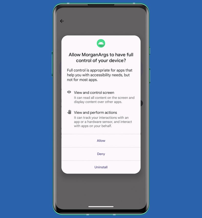Die Malware PromptSpy fordert die Erlaubnis für Barrierefreiheitsdienste an Quelle welivesecurity.com