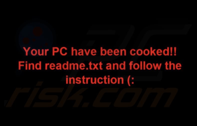 Cooked Ransomware Hintergrundbild