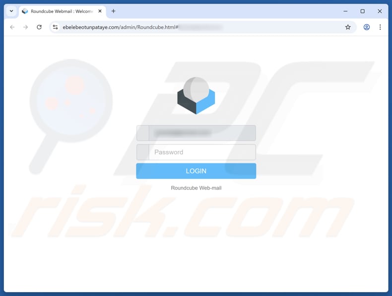 Email Account Disable Request Betrug gefälschte Seite
