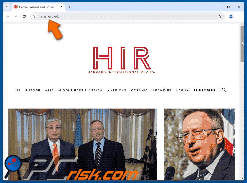 Hir.harvard.edu ClickFix Malware Erscheinungsbild