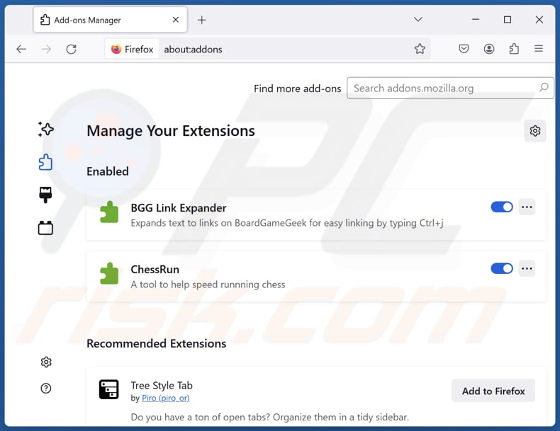 Entfernung von aisearchapp.net-bezogenen Mozilla Firefox Erweiterungen