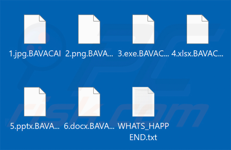 Von BAVACAI Ransomware verschlüsselte Dateien (.BAVACAI-Erweiterung)