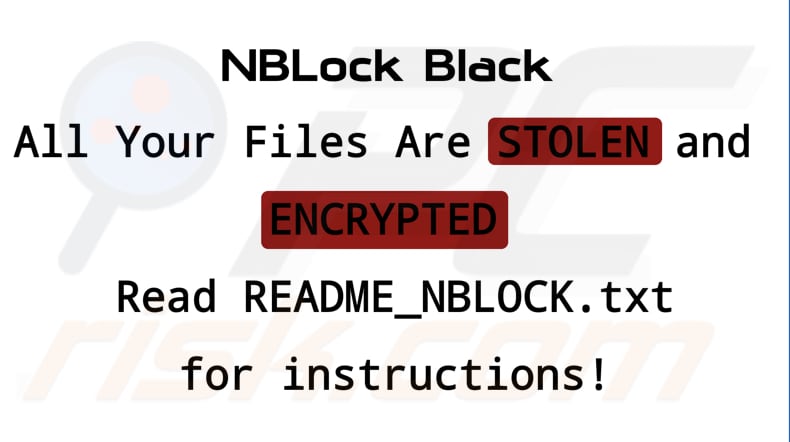 NBLock Black Ransomware Hintergrundbild