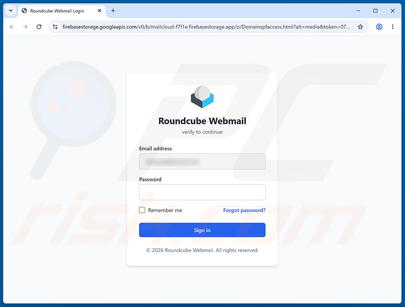 Domain Ownership Revalidation Required Phishing-Seite