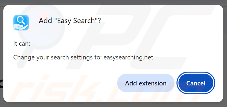Easy Search Browserentführer Berechtigungen