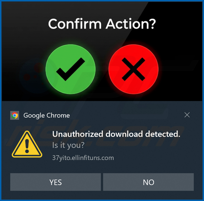 ellinfituns[.]com Benachrichtigung