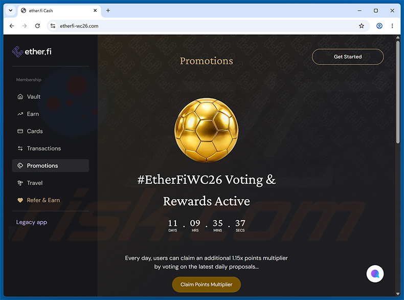 EtherFiWC26 Voting Rewards Scam Betrug
