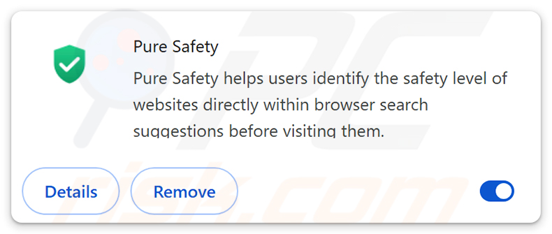 Pure Safety (pureextension.net) Browserentführer