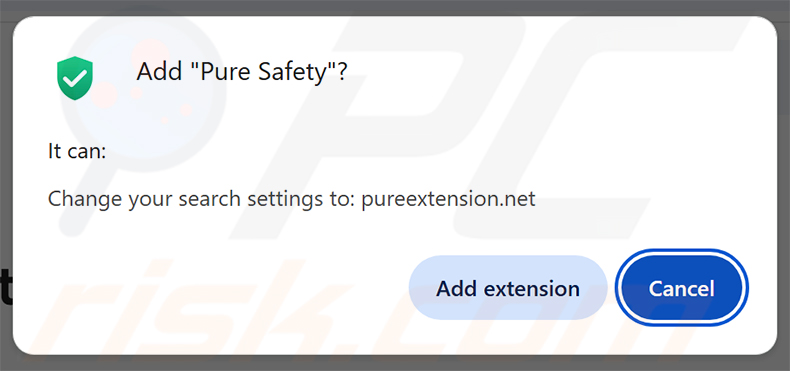 Pure Safety (pureextension.net) Browserentführer-Berechtigungen