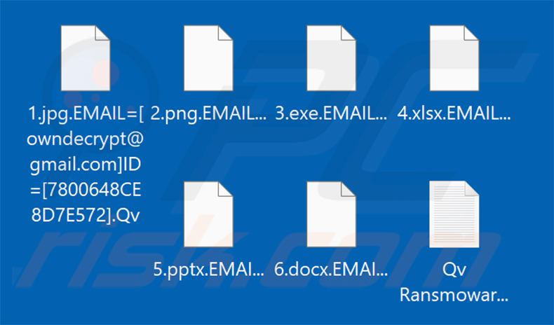 Von Qv Ransomware verschlüsselte Dateien (.Qv Erweiterung)