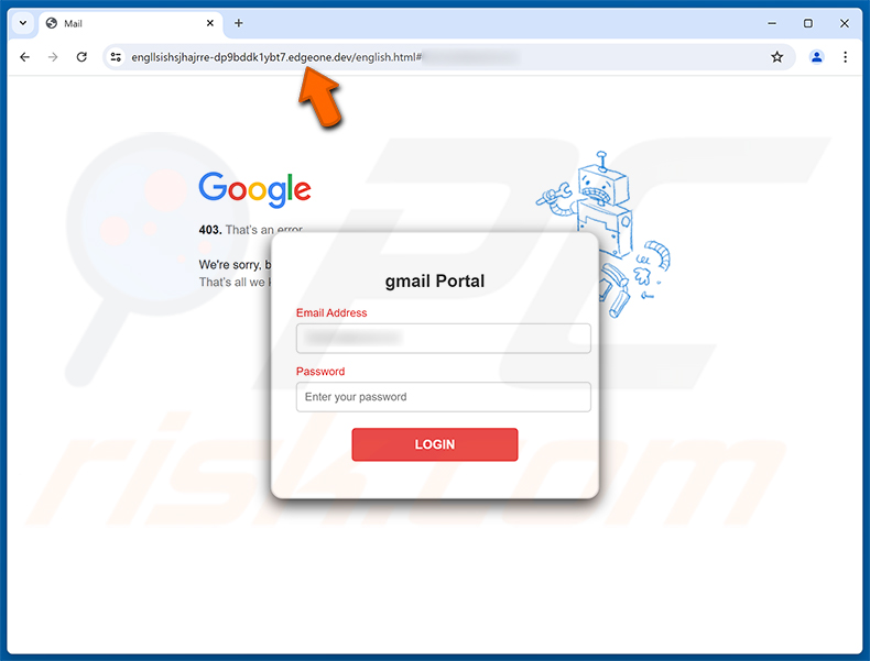 24-Hour Password Expiration Notice Phishing-Seite