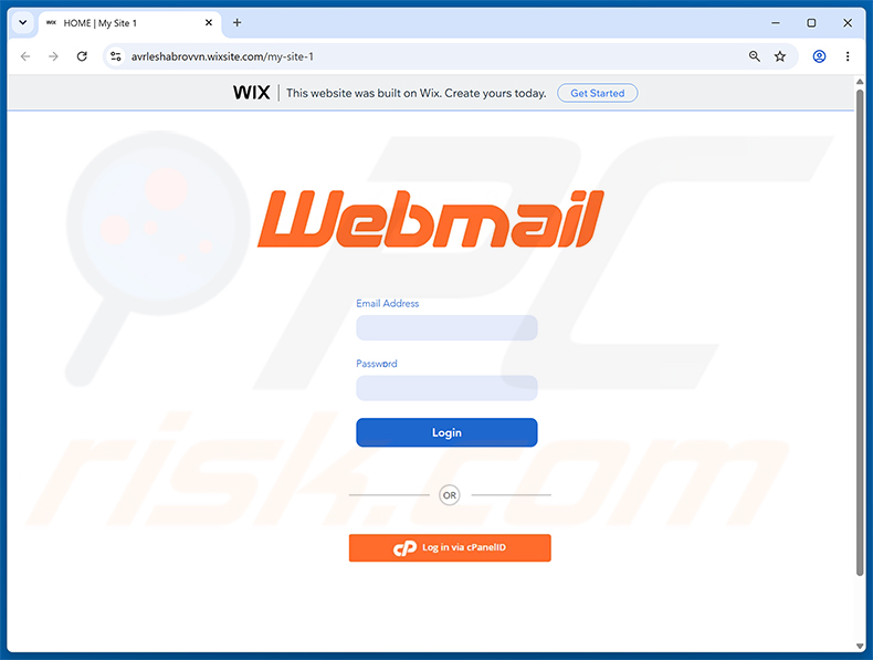Account Termination Notice Phishing-Seite