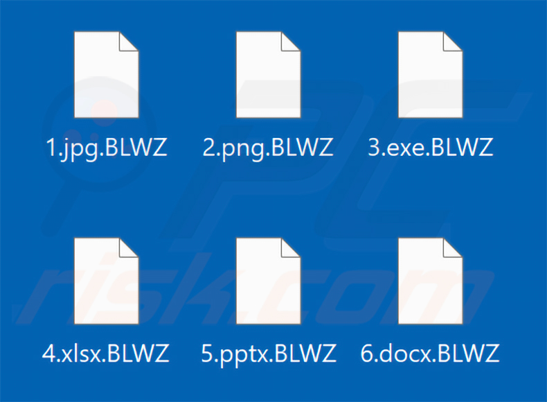 Durch die BlackWizard-Ransomware verschlüsselte Dateien (.BLWZ-Erweiterung)