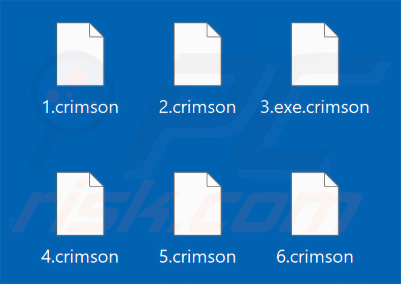 Von CRIMSON-Ransomware verschlüsselte Dateien (.crimson-Erweiterung)