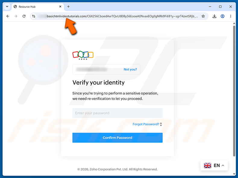 Email Account Requires Re-Verification Betrug - Phishing-Seite