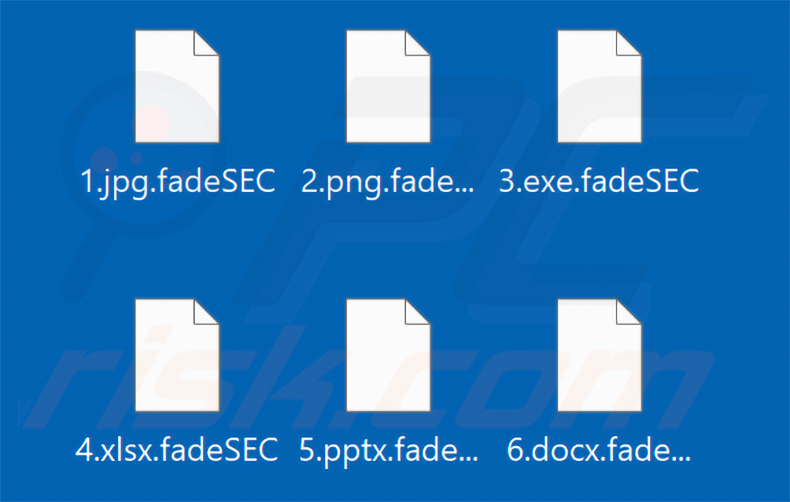 Von der FadeSEC-Ransomware verschlüsselte Dateien (.fadeSEC-Erweiterung)