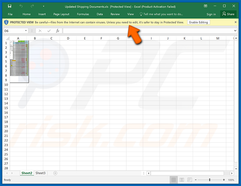 Insoorya Express Cargo Shipment Documents E-Mail-Virus Anhang