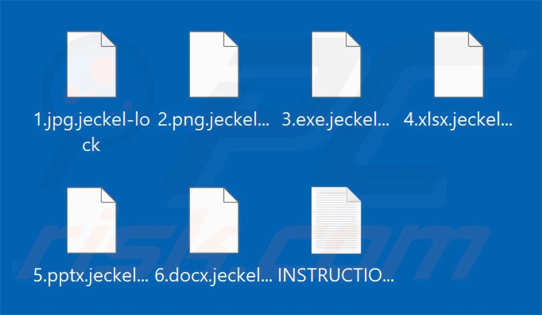 Von der Jeckel-Ransomware verschlüsselte Dateien (.jeckel-lock-Erweiterung)
