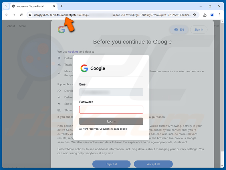 Messages Are On Hold Phishing-Seite
