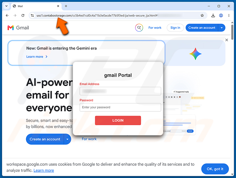 New Device Signed In To Your Account Phishing-Seite