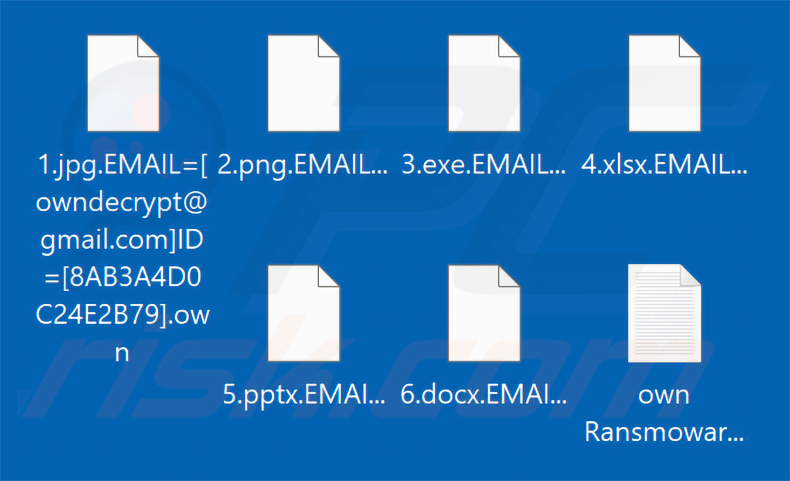 Von der Ransomware Own Ransomware verschlüsselte Dateien (.own-Erweiterung)