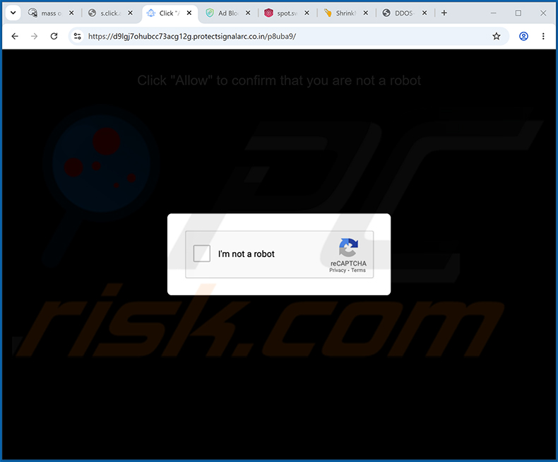 protectsignalarc[.]co.in Werbung