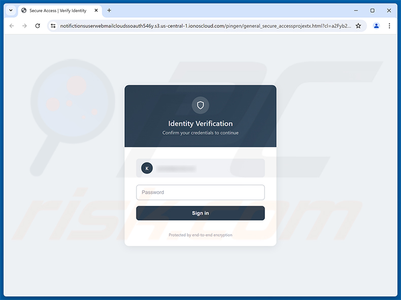 Required System Upgrade E-Mail-Betrug Phishing-Seite