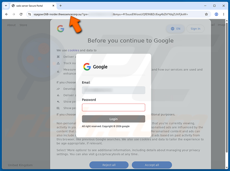 Security Verification Needed Phishing-Seite