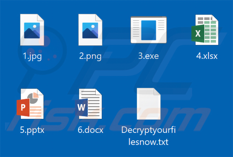 Von der TuakTOX-Ransomware verschlüsselte Dateien (keine Erweiterung hinzugefügt)