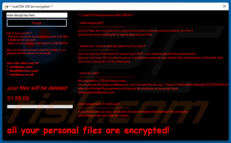 TuakTOX-Ransomware-Pop-up-Fenster