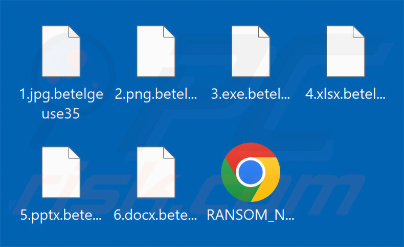 Durch die Betelgeuse-Ransomware verschlüsselte Dateien (.betelgeuse-Erweiterung)