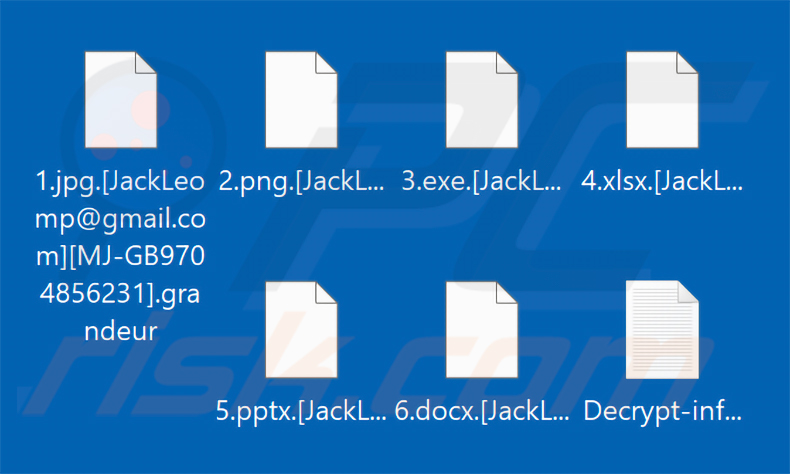 Durch die Grandeur-Ransomware verschlüsselte Dateien (.grandeur-Erweiterung)