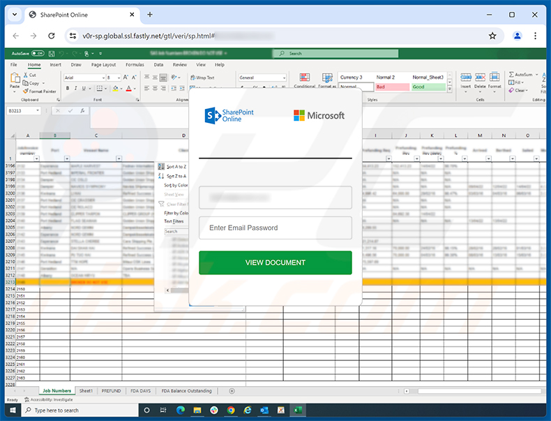QuickBooks - Payment Overdue E-Mail-Betrug Phishing-Seite