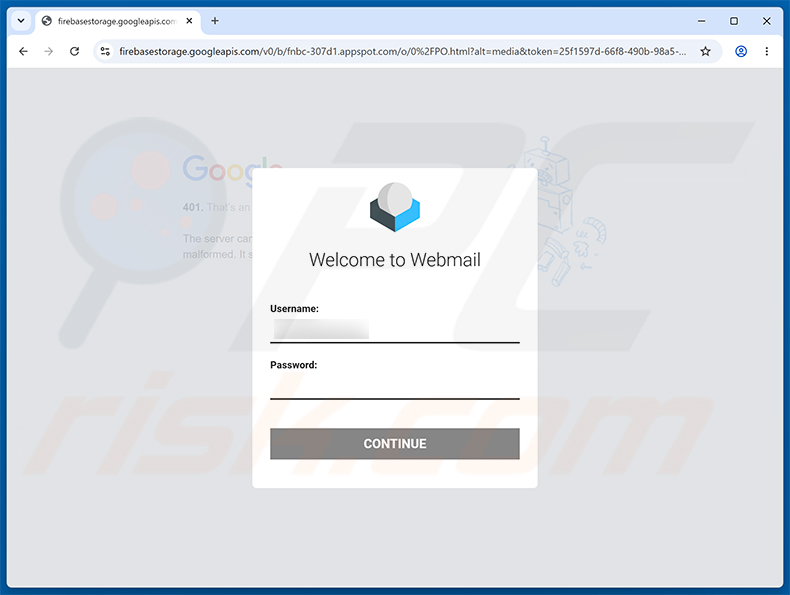 You Have Received A Tax Invoice E-Mail-Betrug Phishing-Seite