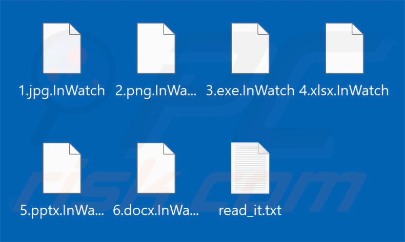 Von InWatch Ransomware verschlüsselte Dateien (.InWatch-Erweiterung)