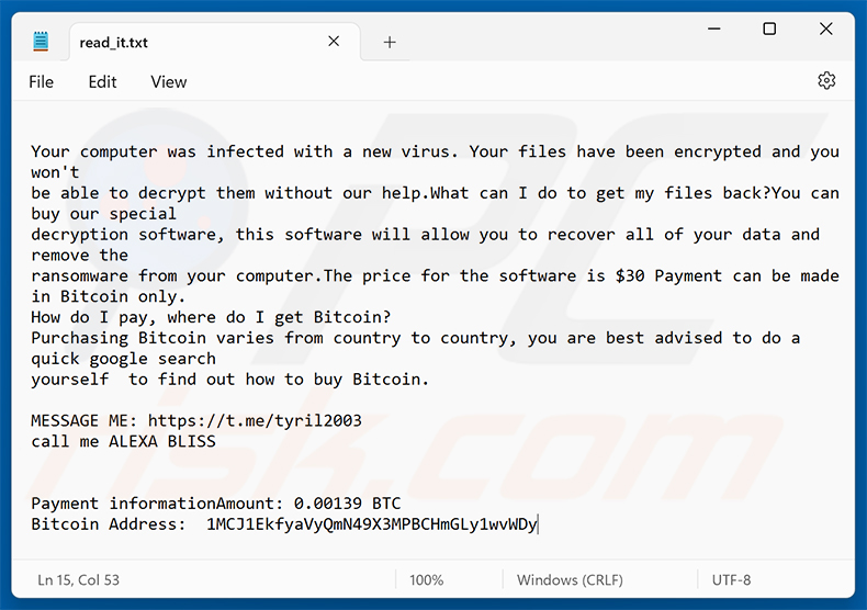 InWatch Ransomware Lösegeldforderung (read_it.txt)