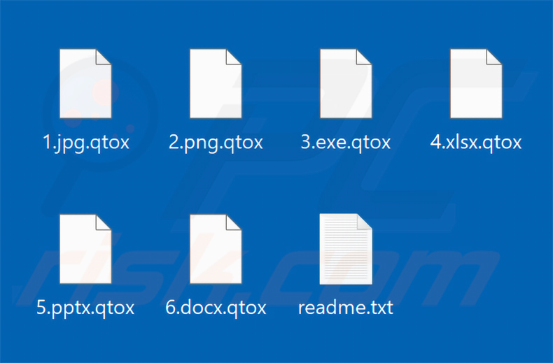 Von qTox Ransomware verschlüsselte Dateien (.qtox-Erweiterung)
