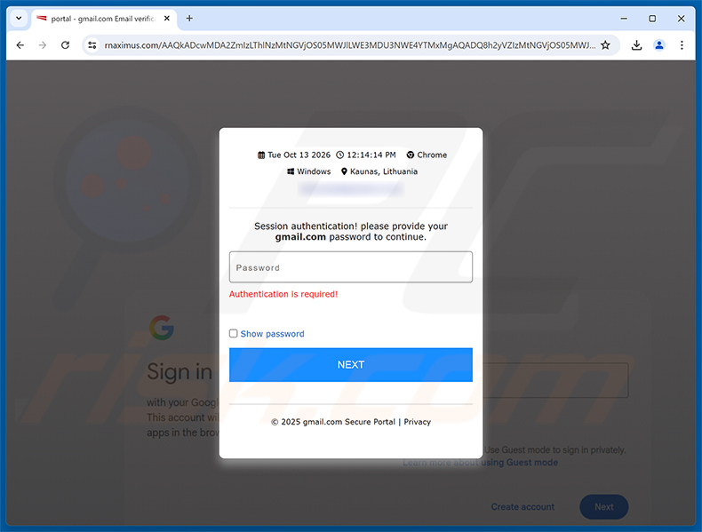 USPS POBOL Membership Suspension Notice E-Mail-Betrug - Phishing-Seite