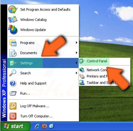 Windows XP Startmenü