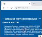 Error MS-77X1 POP-UP Betrug