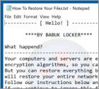 Babuk Locker Ransomware